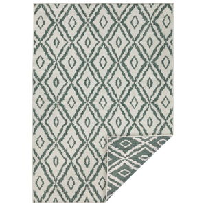 Zeleno-biely vonkajší koberec Bougari Rio, 160 x 230 cm