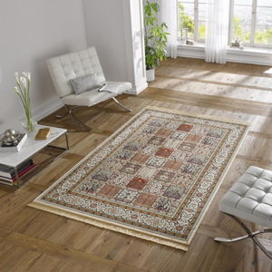 Krémovobiely koberec z viskózy Mint Rugs Precious, 70 x 140 cm