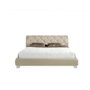 Béžová dvojlôžková posteľ Ángel Cerdá Base, 180 × 200 cm