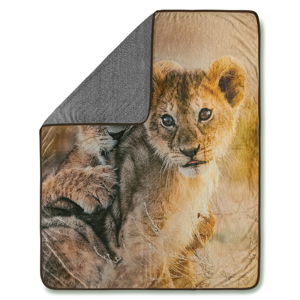Prikrývka Muller Textiels Baby Lion Sand, 130 × 160 cm