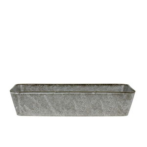 Sivá kameninová servírovacia misa Bitz Mensa, 38 × 24 cm