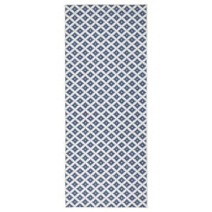 Svetlomodrý vzorovaný obojstranný koberec Bougari Nizza, 80 × 350 cm