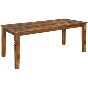 Jedálenský stôl z recyklovaného mangového dreva Skyport KALKUTTA, 180 x 90 cm