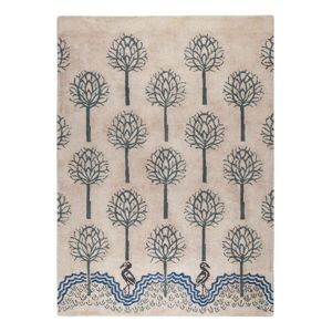Béžovo-modrý ručne tkaný koberec Flair Rugs Heron, 200 × 290 cm