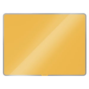 Žltá sklenená magnetická tabuľa Leitz Cosy, 80 x 60 cm