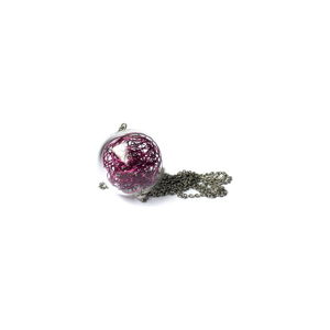 Sklenený fialový náhrdelník Ko-ra-le Wired Long