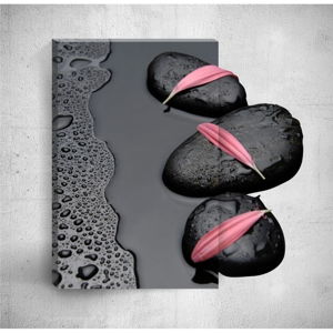 Nástenný 3D obraz Mosticx Rainy Pebbles, 40 × 60 cm