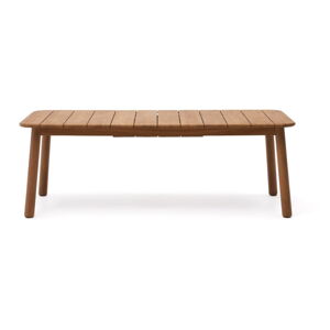 Záhradný jedálenský stôl z tíkového dreva 100x220 cm Turqueta – Kave Home