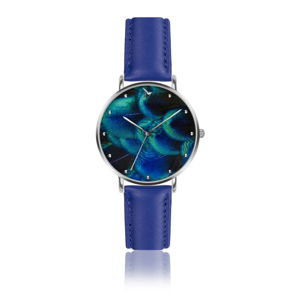 Dámske hodinky s modrým remienkom z pravej kože Emily Westwood Dreamy