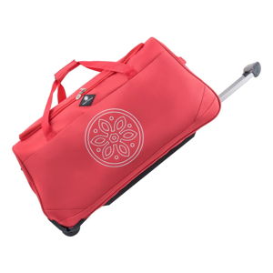 Červená cestovná taška na kolieskach GERARD PASQUIER Miretto, 91 l