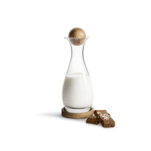 Sklenená nádoba na mlieko Sagaform Nature, 300 ml