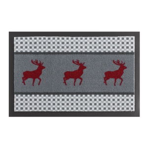 Sivá rohožka Hanse Home Deer, 40 x 60 cm