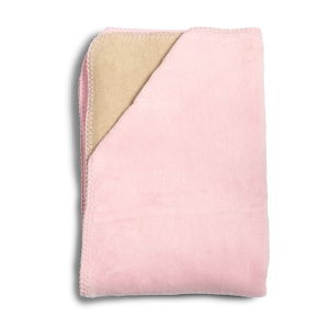 Detská ružová deka z mäkučkej bavlny YappyKids Sense, 75 × 100 cm