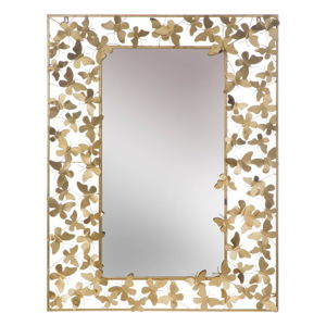 Nástenné zrkadlo v zlatej farbe Mauro Ferretti Butterfly Glam, 85 x 110 cm