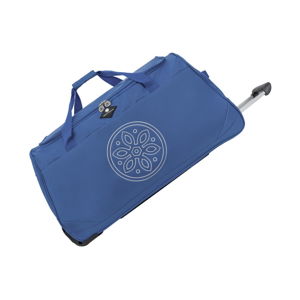 Modrá cestovná taška na kolieskach GERARD PASQUIER Miretto, 91 l