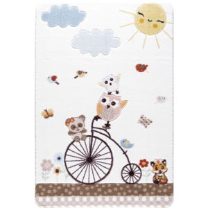 Detský biely koberec Confetti Sunny Day, 100 × 150 cm