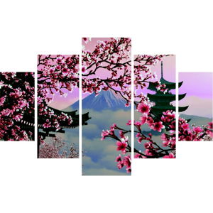 Viacdielny obraz Japan View, 92 × 56 cm
