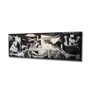 Nástenná reprodukcia na plátne Pablo Picasso Guernica, 80 × 30 cm