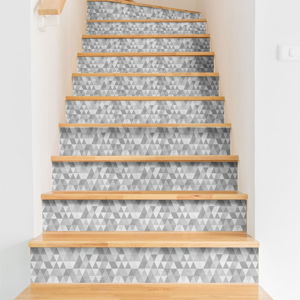 Sada 2 samolepiek na schody Ambiance Stairs Stickers Hege, 15 × 105 cm