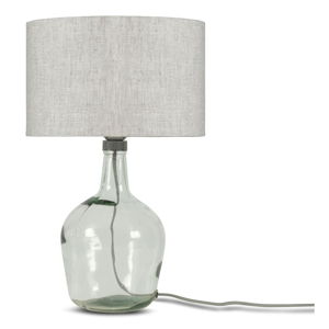 Stolová lampa se svetlobéžovým tienidlom a konštrukciou z recyklovaného skla Good&Mojo Murano, ⌀ 30 cm