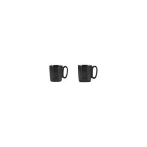 Čierne kameninové hrnčeky v súprave 2 ks na espresso 80 ml Fuori – Vialli Design