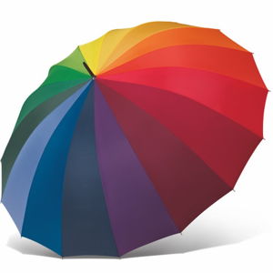Farebný tyčový dáždnik s rukoväťou Ambiance Rainbow, ⌀ 130 cm