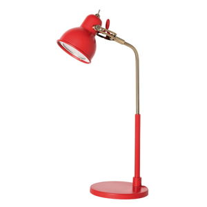 Červená stolová lampa s LED svetlom SULION Bang