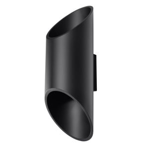 Čierne nástenné svietidlo Nice Lamps Nixon, dĺžka 30 cm