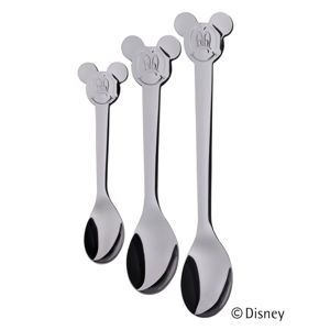 Sada 3 detských lyžičiek z antikoro ocele Cromargan® Mickey Mouse