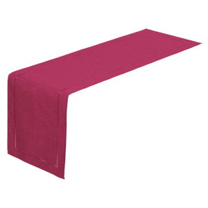 Fuchsiovo-ružový behúň na stôl Unimasa, 150 x 41 cm