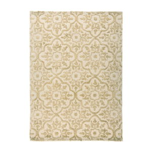 Béžový ručne tkaný koberec Flair Rugs Knightsbridge, 200 × 290 cm