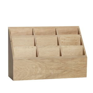 Úložný box z dubového dreva Hübsch Pattio
