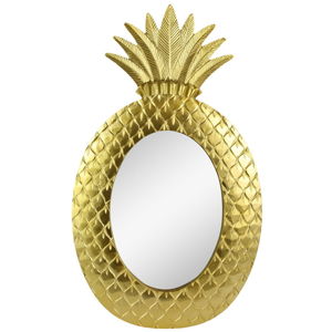 Nástenné zrkadlo v zlatej farbe Le Studio Gold Pineapple