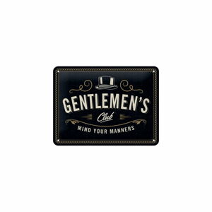 Nástenná dekoratívna ceduľa Postershop Gentlemen's Club