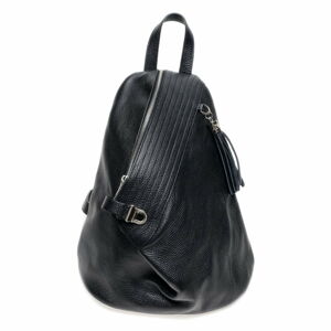 Čierny kožený batoh Isabella Rhea