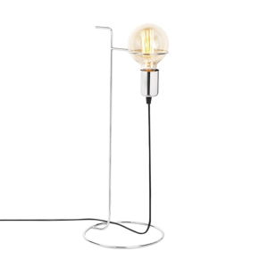 Kovová stolová lampa v chrómovej farbe Opviq lights Ersi