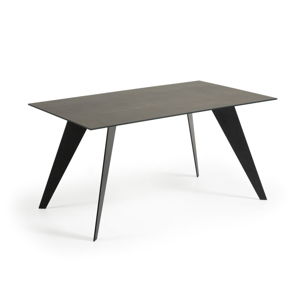 Jedálenský stôl so sivou doskou La Forma Nack, 160 x 90 cm