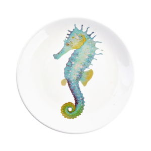 Dekoratívny keramický tanier Clayre & Eef Seahorse, ⌀ 20 cm