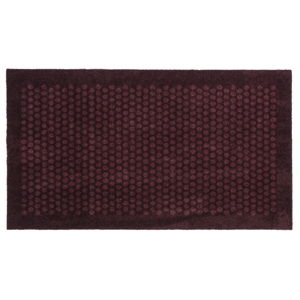 Tmavovínová rohožka Tica copenhagen Dot, 67 × 120 cm