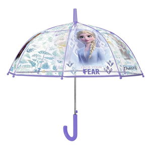 Transparentný detský dáždnik odolný proti vetru Ambiance Queen Of Snow, ⌀ 74 cm