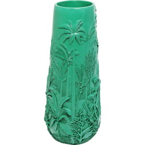 Tyrkysovozelená váza Kare Design Jungle Turquoise, výška 83 cm
