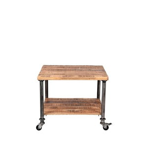 Odkladací stolík s doskou z mangového dreva LABEL51 Flex, šírka 60 cm
