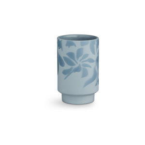 Svetlomodrá kameninová váza Kähler Design Kabell, výška 12,5 cm