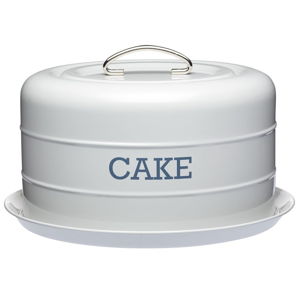 Sivá plechová dóza na koláč Kitchen Craft Cake