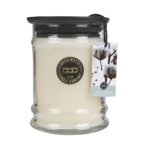 Sviečka s vôňou v sklenenej dóze s vôňou bavlny Bridgewater candle Company, doba horenia 65 - 85 hodín