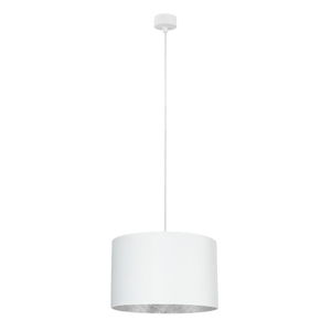 Biele stropné svietidlo s vnútrajškom v striebornej farbe Sotto Luce Mika, ⌀ 36 cm
