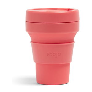 Ružový skladací hrnček Stojo Pocket Cup Coral, 355 ml