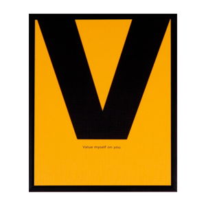 Obraz sømcasa Yellow V, 25 × 30 cm