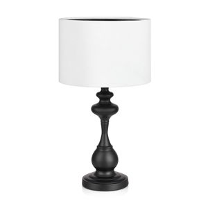 Čierno-biela stolová lampa Markslöjd Connor