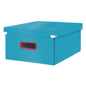 Modrá úložná škatuľa Leitz Cosy Click & Store, dĺžka 48 cm